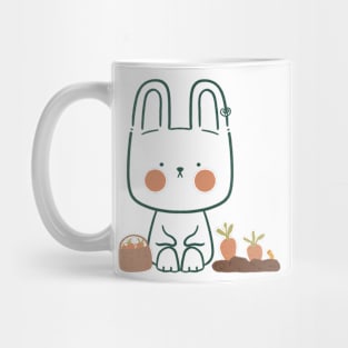 Bunny with his carrot gardern Mug